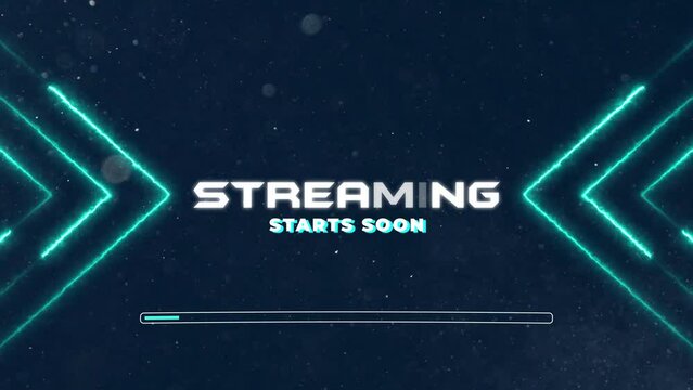 Live Streaming Intro With Neon Lines Background_V04