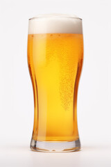 Glass of fresh cold Lager Beer