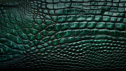 Fotobehang crocodile skin texture, background © Daniel