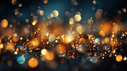 Fantastic elegant and powerful Christmas background image with bokeh lights - obrazy, fototapety, plakaty