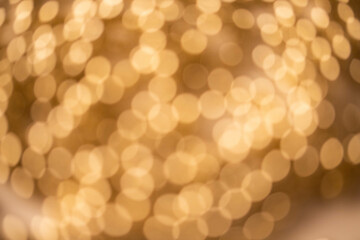 golden bokeh Christmas lights background