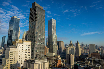 Fototapeta na wymiar New York City, NY USA Street View of Manhattan New York at sunny day