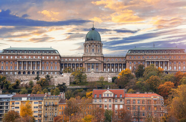 Fototapeta na wymiar Buda Castle (Royal Palace) in Budapest, Hungary. Royal Palace.