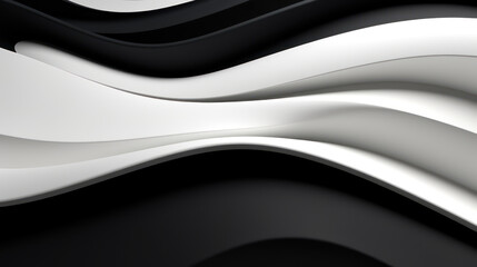 Fototapeta premium Abstract 3D Modern Black and White Background [300DPI]