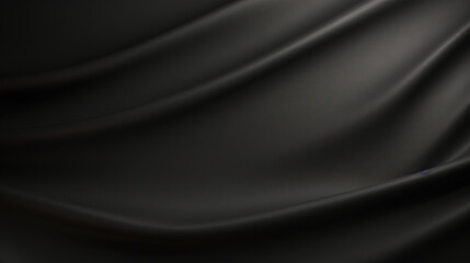 Fototapeta premium Smooth Matte Black Paper Background. Contemporary Textured Wallpaper. Generative AI.