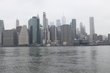 Skyscrapers of Manhattan seen from Brooklyn, New York City