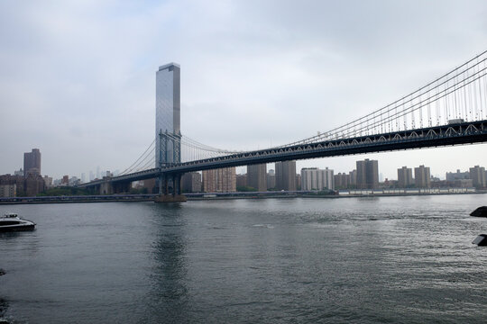Manhattan Bridge seen from Brokklyn, New York City