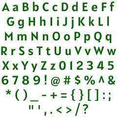 Decorative Alphabet and Numbers Set