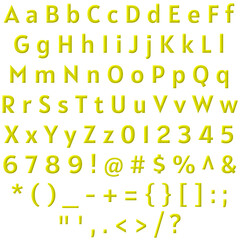 Decorative Alphabet and Numbers Set