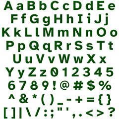 Decorative Alphabet and Numbers Set