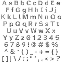 Decorative Alphabet and Numbers Set