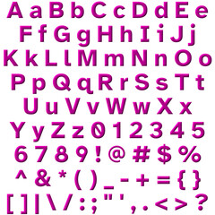 Decorative Alphabet and Numbers Set