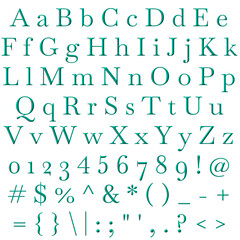 Decorative Alphabet and Numbers Set