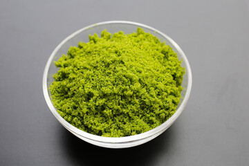 Wolffia globosa or swamp algae, water meal