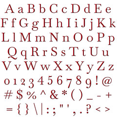 Decorative Alphabet and Numbers Set