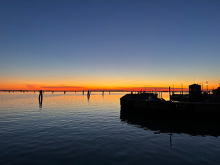 Tramonto da Burano, Venezia, Italia