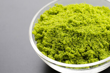 Wolffia globosa or swamp algae, water meal