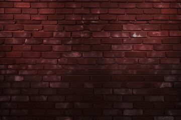 Background of brick wall texture. Red brick wall background with copy space