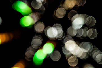 bulbs on black