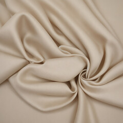 Whispers in Silk: Soft Beige Folds .AI generated