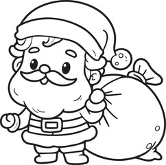 santa claus and reindeer