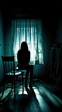nyctophobia: the intense and irrational fear of darkness, a profound apprehension rooted in the unknown and unseen lurking within the shadows.generated with ai