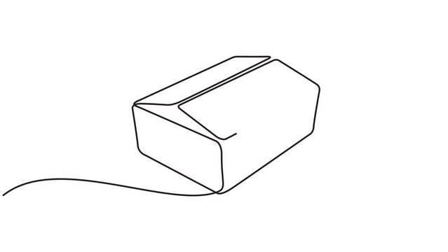 animated videos, art video, background, blank, box, business, cardboard, cargo, carton, closed, container, continuous line, crate, creative videos, deliver, delivery, design, distribution, doodle, dra
