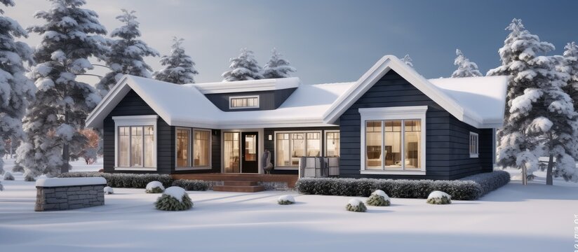 During the winter season, a business specializing in construction and real estate noticed that the snow-covered landscape brought a unique opportunity for home buyers looking for a new house. With the