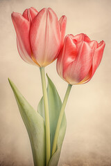 Naklejka premium tulip background