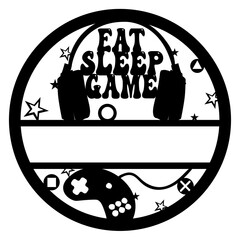 gamer name frame monogram dxf svg png, video game name sign svg, gaming svg, birthday boy svg,...