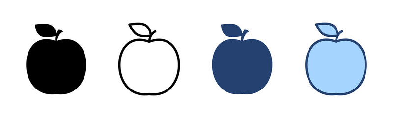 Apple icon vector. Apple sign and symbols for web design.