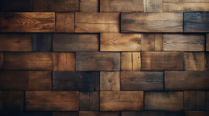 Intricate Wooden Parquet Texture for Elegant Wallpaper Background - obrazy, fototapety, plakaty