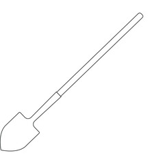 shovel icon vector