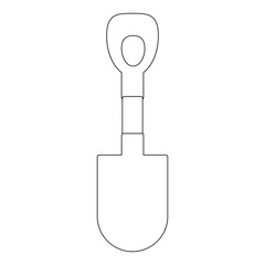 shovel icon vector