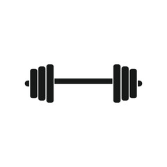 barbell icon vector