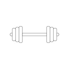 barbell icon vector