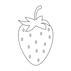 strawberry icon vector