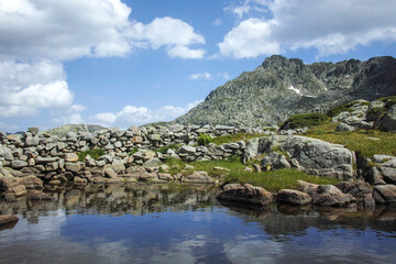Landscape of Rila Mountain near Kalin peak, Bulgaria