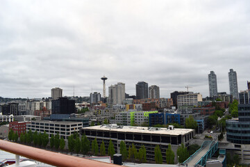Seattle skyline view from the bay