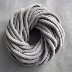Soft Elegance: Heather Grey Cords on a Dove Grey Base