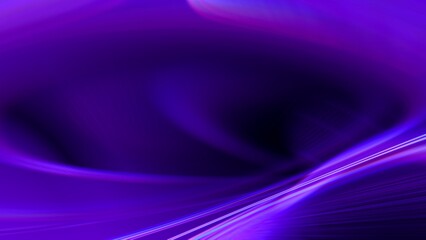 Abstract parametric light looped background with futuristic elegant prism gradient. 3D animation vj loop, live stream or promotional HUD backdrop. Glowing fractal curve stroke pattern and copy space.