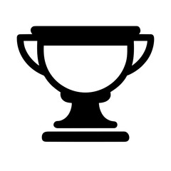 trophy cup isolated on white