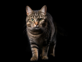 Obraz premium Manx Cat Studio Shot Isolated on Clear Background, Generative AI
