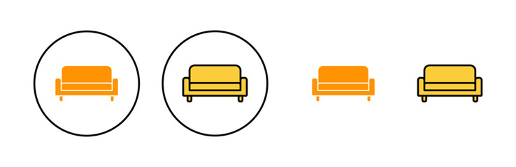Sofa icon set  for web and mobile app. sofa sign and symbol. furniture icon