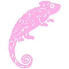 Pink chameleon