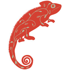 chameleon illustration