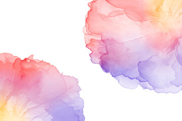 Abstract red and purple watercolor background, shape, design element. Colorful hand painted texture. abstract splash background