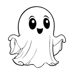 Cute Scream Ghost for Halloween