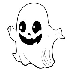 Cute Scream Ghost for Halloween