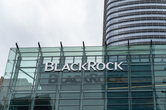 BlackRock office in San Francisco, California, USA - June 6, 2023. BlackRock, Inc. is an American multinational investment company. 
